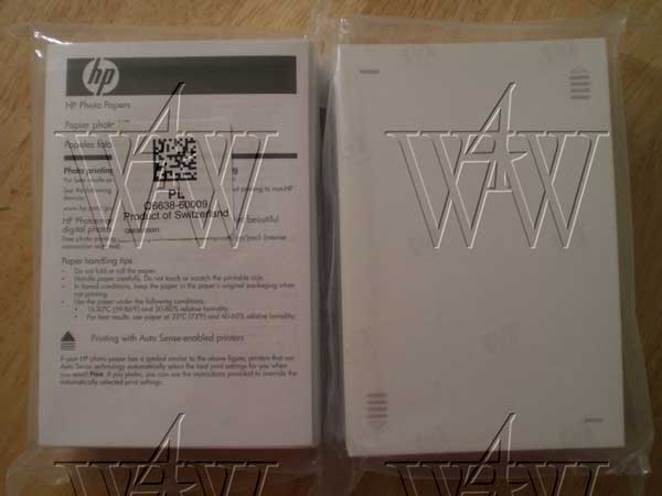 150 sheets HP advanced 4x6 glossy photo paper - NEW